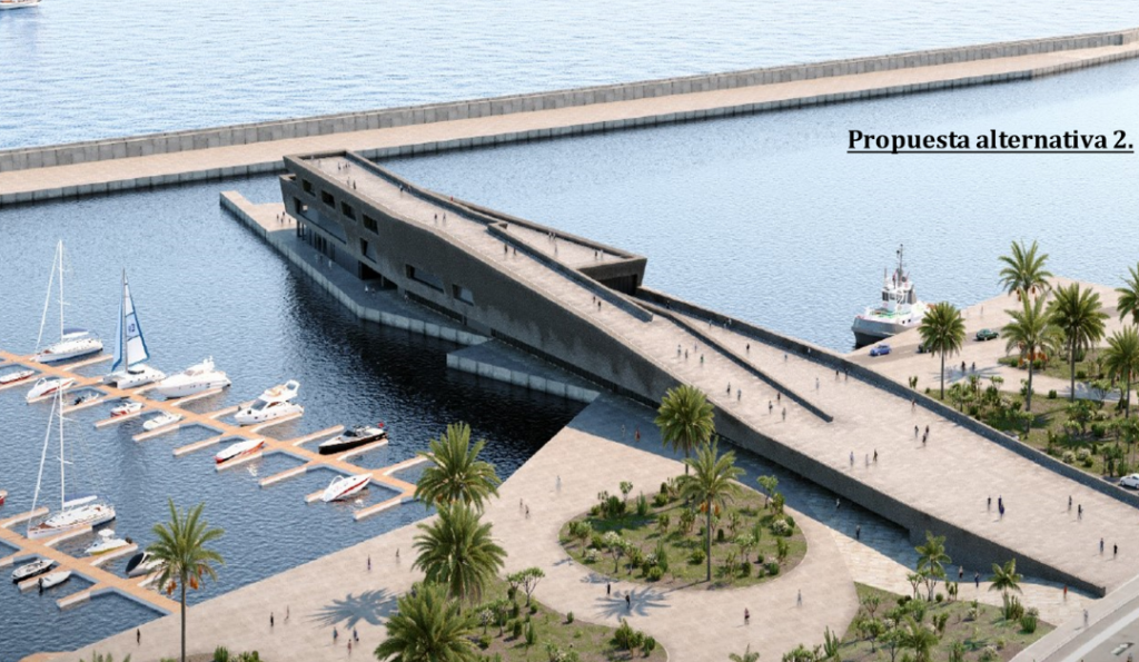 Puertos de Tenerife define el futuro edificio de la marina del Atlántico