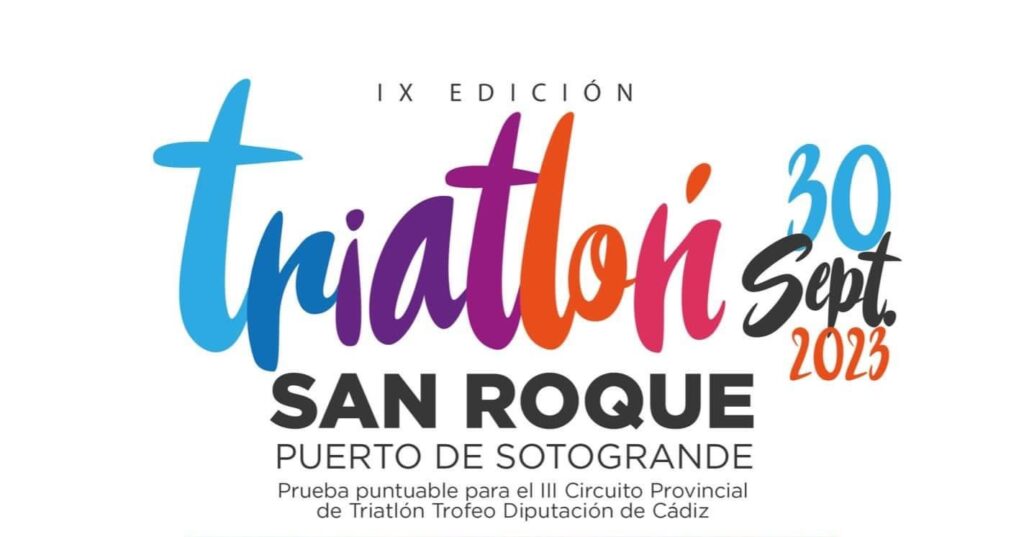 El 9º Triatlón San Roque 2023 se celebrará en Puerto Sotogrande