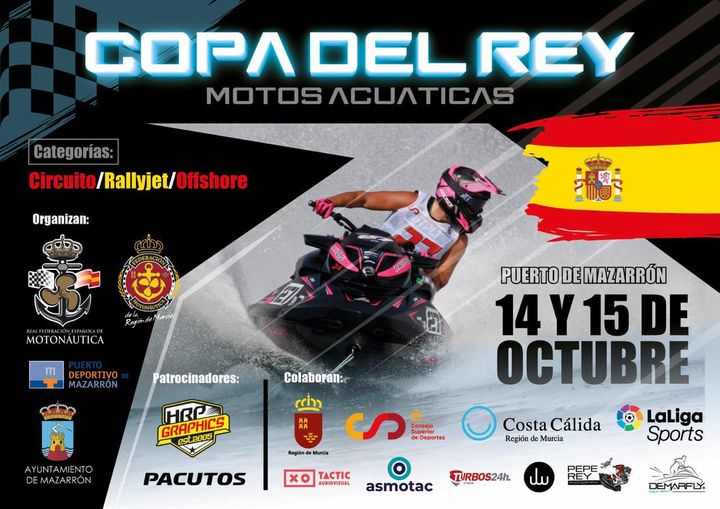 Puerto de Mazarrón será escenario de la Copa del Rey de motos de agua