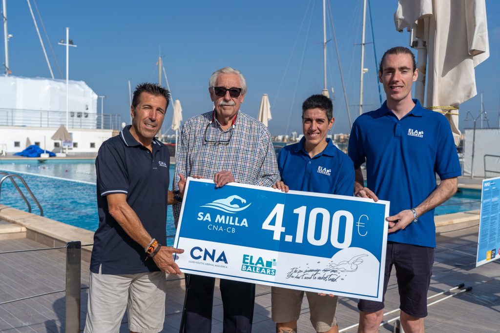 Club Nàutic S’Arenal entrega la recaudación de Sa Milla a ELA Baleares