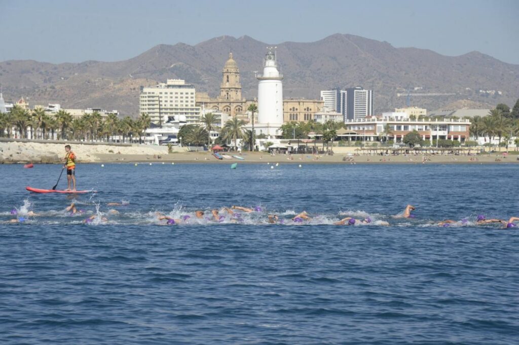 Real Club Mediterráneo celebra varias competiciones de natación en aguas abiertas