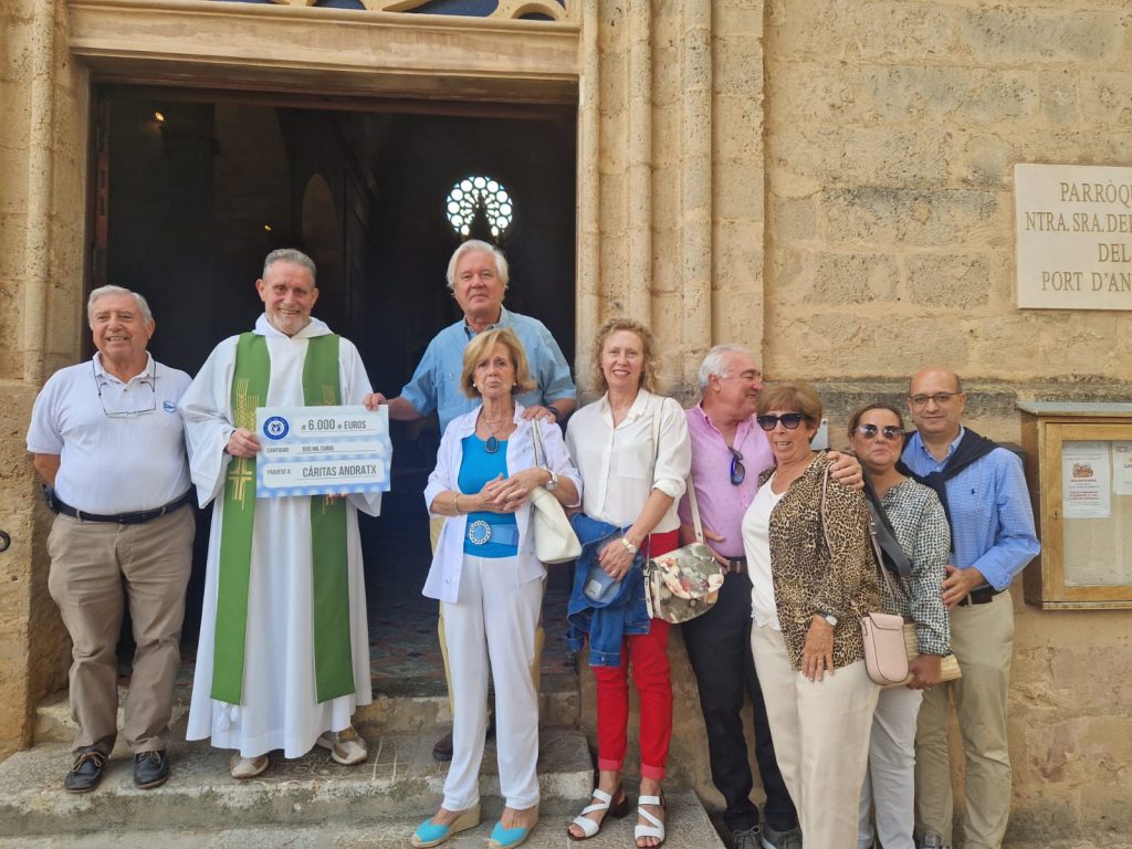 Club de Vela Port d’Andratx dona 6.000 Euros a Cáritas en un Acto Solidario