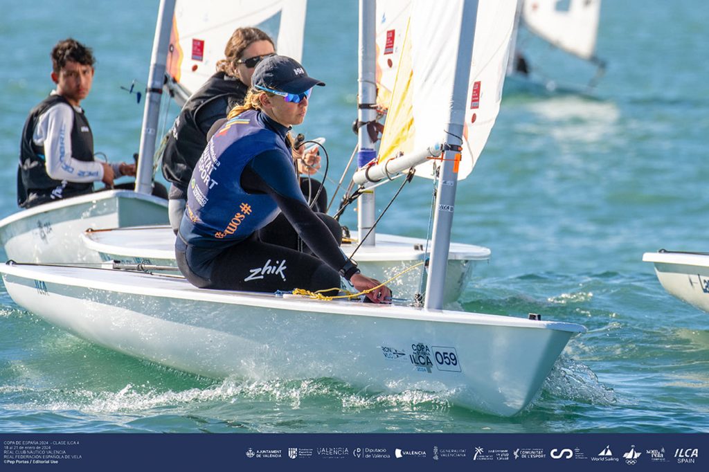 Clara García se corona subcampeona de España en ILCA 4