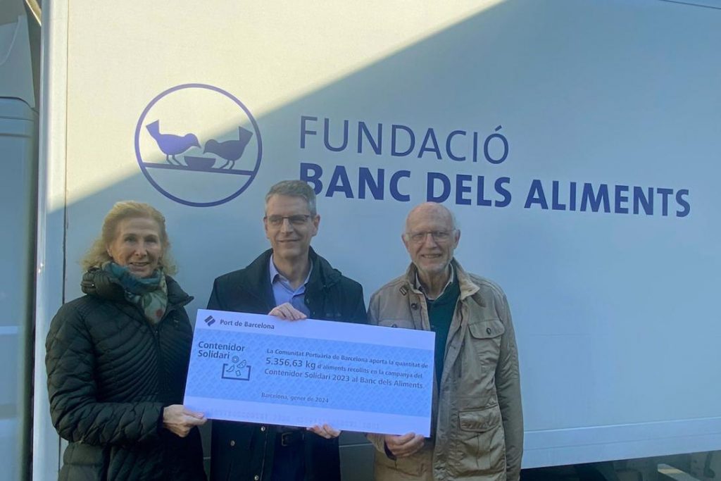 Port de Barcelona dona 5.356 Kilos al Banc dels Aliments en su Campaña Anual