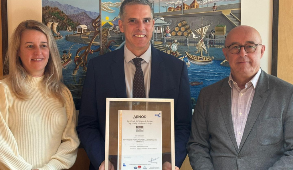 Puertos de Tenerife renueva su certificación de gestión de seguridad y salud en el trabajo