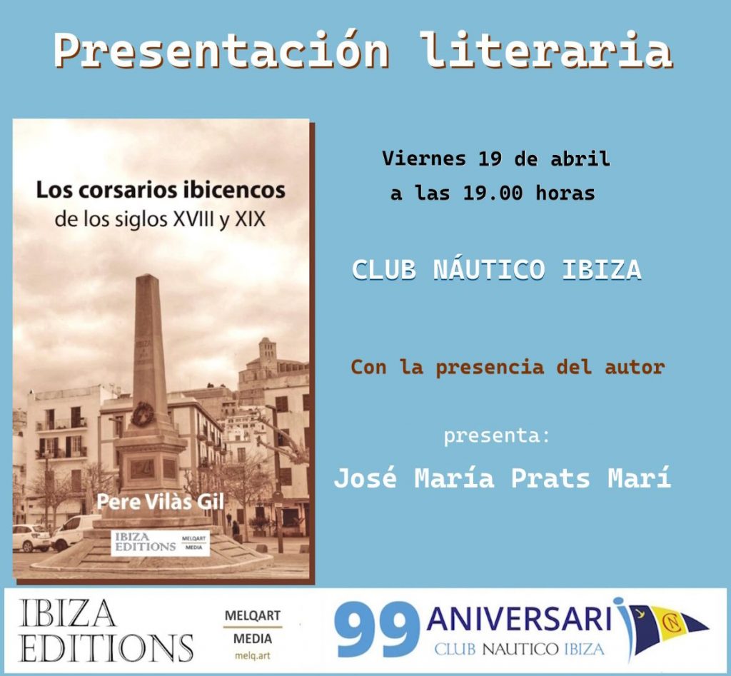 Presentación literaria de Pere Vilàs en el Club Náutico Ibiza