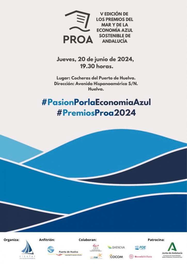 Premios Proa 2024 reconocerán la Economía Azul sostenible de Andalucía