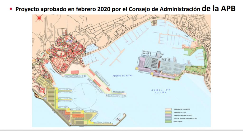 La APB paraliza el proyecto de reordenación del Puerto de Palma