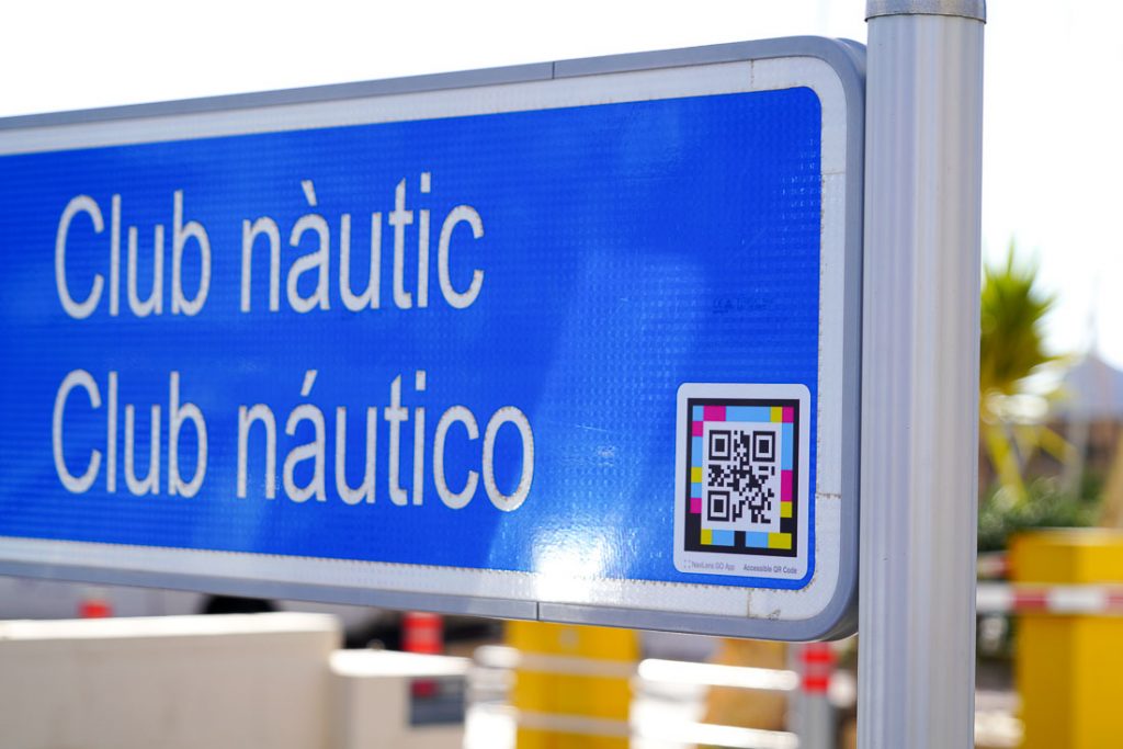 CN Altea instala códigos NaviLens para personas con discapacidad visual