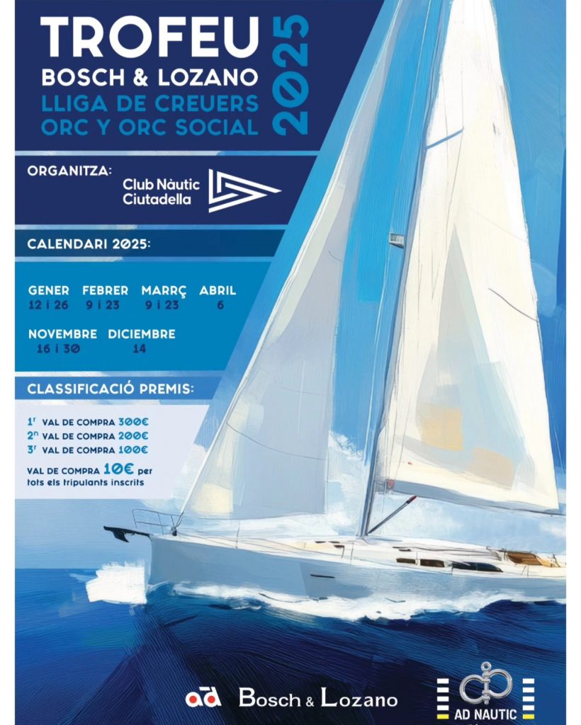 Comienza el Trofeo Bosch & Lozano 2025 en Club Náutico Ciutadella