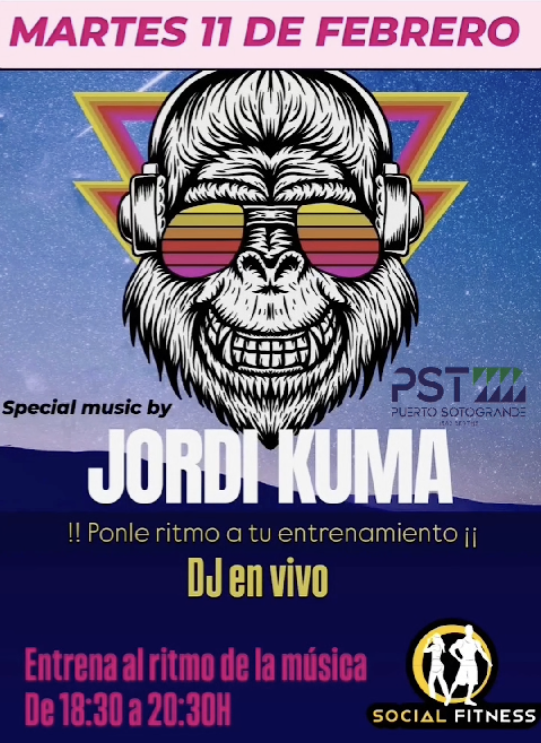 Dj en vivo en Social Fitness de Puerto Sotogrande