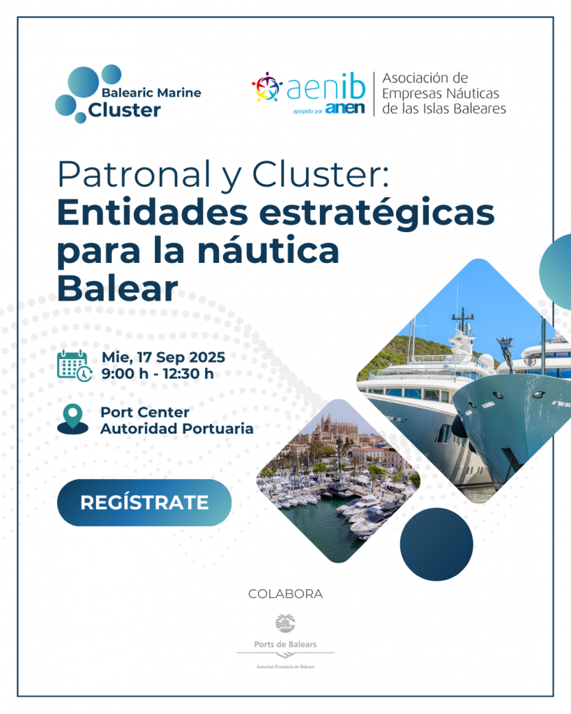 AENIB y Balearic Marine Cluster organizan un encuentro estratégico para la náutica balear